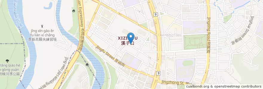 Mapa de ubicacion de 景美禮拜堂 en تايوان, تايبيه الجديدة, تايبيه, 文山區.