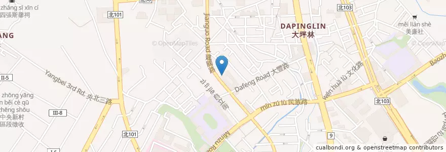 Mapa de ubicacion de 永和豆漿 en Taiwan, 新北市, 新店區.