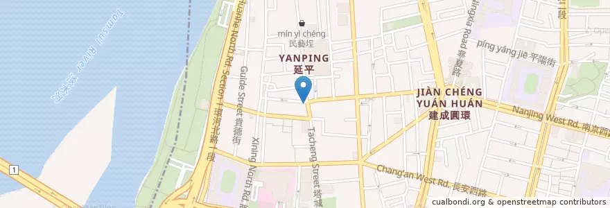 Mapa de ubicacion de 米凱樂啤酒吧 en 타이완, 신베이 시, 타이베이시.