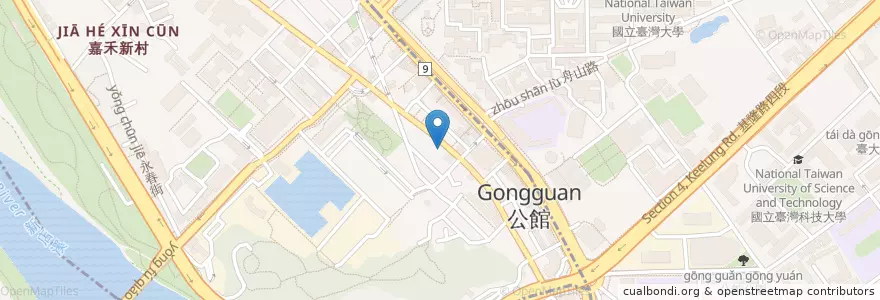 Mapa de ubicacion de 阿剛雲泰創作料理 en Taiwan, Nuova Taipei, Taipei.