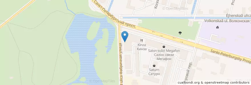 Mapa de ubicacion de Aviator en Russie, District Fédéral Du Nord-Ouest, Oblast De Léningrad, Saint-Pétersbourg, Петродворцовый Район, Peterhof.