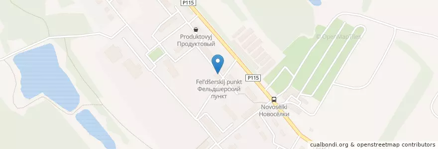 Mapa de ubicacion de Фельдшерский пункт en Rusland, Centraal Federaal District, Oblast Moskou, Городской Округ Кашира.