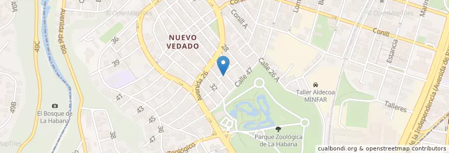 Mapa de ubicacion de Habitania en Küba, La Habana, Plaza De La Revolución.