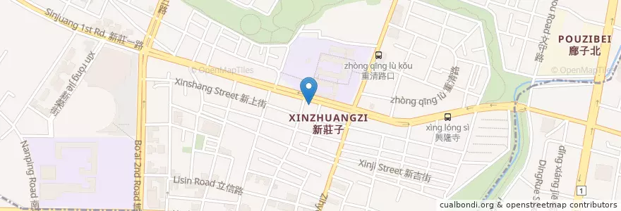 Mapa de ubicacion de 品．咖啡 en Taiwán, Kaohsiung, 左營區.