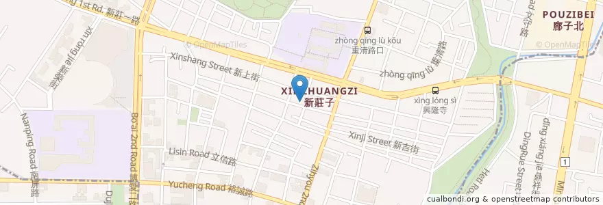 Mapa de ubicacion de 無名麵店 en Taiwan, Kaohsiung, 左營區.