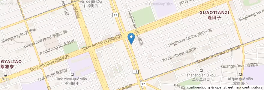 Mapa de ubicacion de Chez Alexandre en Tayvan, Kaohsiung, 苓雅區.