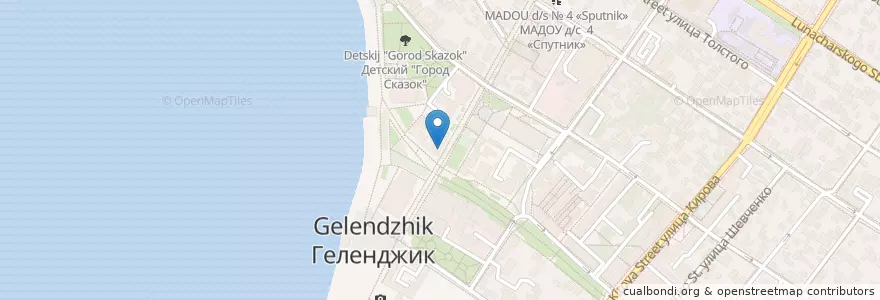 Mapa de ubicacion de GelaTiAmo Джелатерия en روسيا, منطقة فيدرالية جنوبية, منطقة كراسنودار, Городской Округ Геленджик.