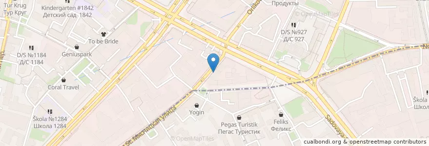 Mapa de ubicacion de Газпромбанк en Russland, Föderationskreis Zentralrussland, Moskau, Zentraler Verwaltungsbezirk, Красносельский Район.