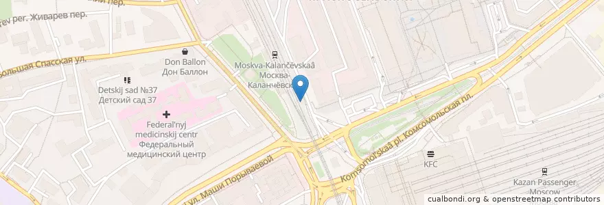 Mapa de ubicacion de Донер-кебаб en روسيا, Центральный Федеральный Округ, Москва, Центральный Административный Округ, Красносельский Район.