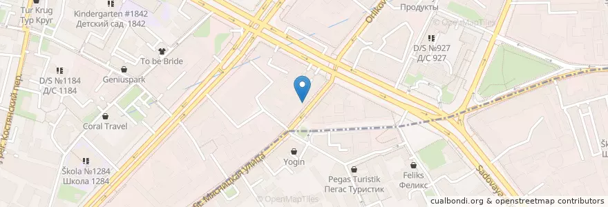 Mapa de ubicacion de Урюк en Россия, Центральный Федеральный Округ, Москва, Центральный Административный Округ, Красносельский Район.