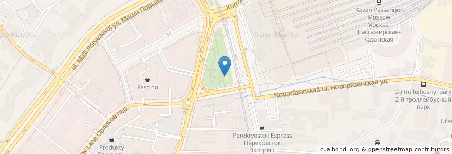 Mapa de ubicacion de Шашлык Маркет en ロシア, 中央連邦管区, モスクワ, Центральный Административный Округ, Красносельский Район.
