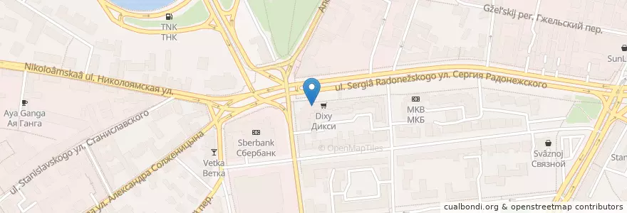 Mapa de ubicacion de Хуанхэ en 러시아, Центральный Федеральный Округ, Москва, Центральный Административный Округ, Таганский Район.