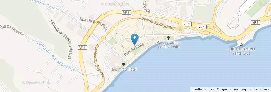 Mapa de ubicacion de Pizzaria Casa Nostra en Portugal, Santa Cruz, Santa Cruz.