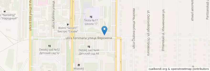 Mapa de ubicacion de Детская библиотека en Russia, Ural Federal District, Chelyabinsk Oblast, Miass.
