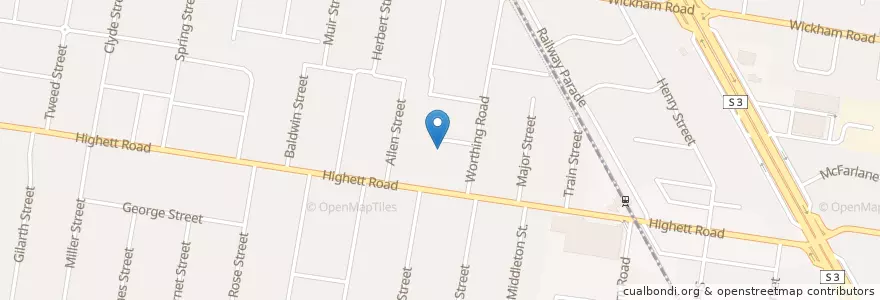Mapa de ubicacion de Highett Neighbourhood Community House en オーストラリア, ビクトリア, City Of Bayside.