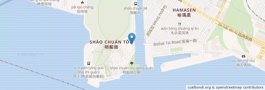 Mapa de ubicacion de Jimmy's Hotdog Club en Taïwan, Kaohsiung, 鼓山區.