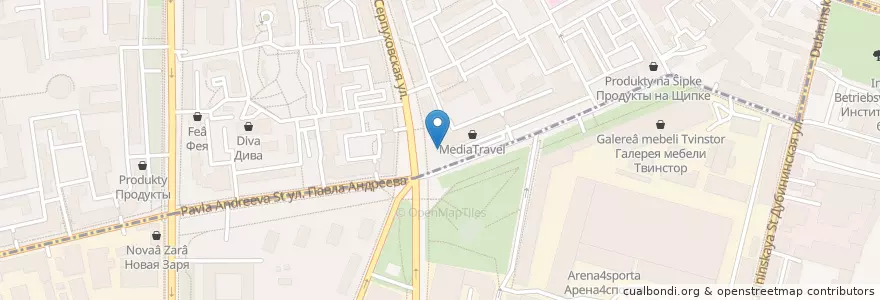 Mapa de ubicacion de ЗАО Русское Золото en Russia, Central Federal District, Moscow, Southern Administrative Okrug, Central Administrative Okrug.