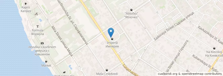Mapa de ubicacion de Россельхозбанк en ロシア, 南部連邦管区, クラスノダール地方, Городской Округ Геленджик.