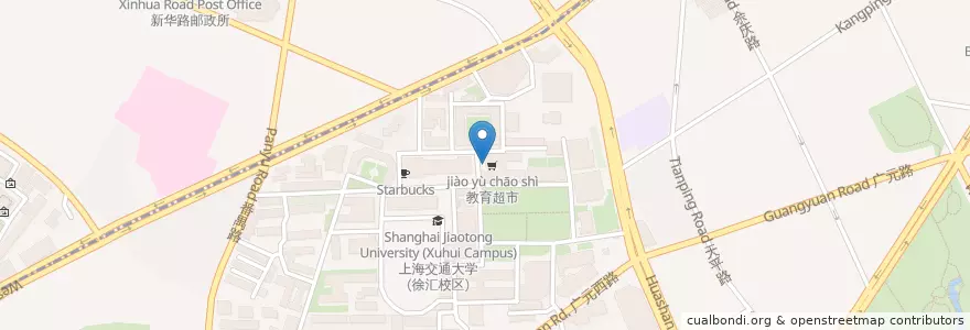 Mapa de ubicacion de Juice bar en China, Shanghai, Xuhui.