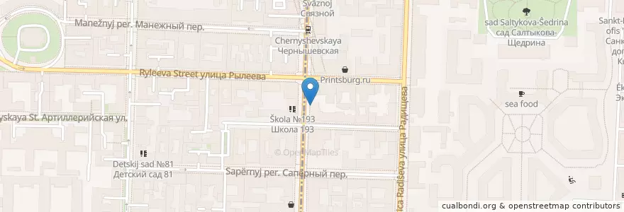 Mapa de ubicacion de Укроп en Russia, Northwestern Federal District, Leningrad Oblast, Saint Petersburg, Центральный Район, Округ Смольнинское.