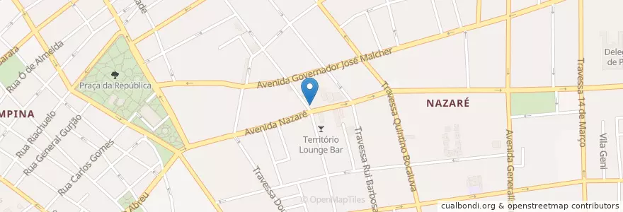 Mapa de ubicacion de Santander Select en البَرَازِيل, المنطقة الشمالية, بارا, Região Geográfica Intermediária De Belém, Microrregião De Belém, بليم.
