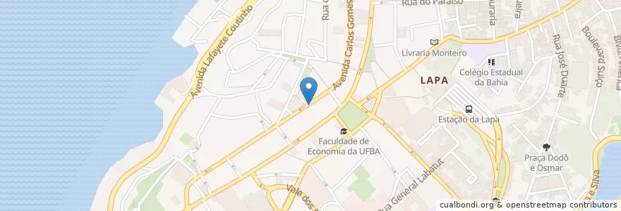 Mapa de ubicacion de Casa Nova en Brasil, Região Nordeste, Bahia, Região Metropolitana De Salvador, Região Geográfica Intermediária De Salvador, Microrregião De Salvador, Salvador.