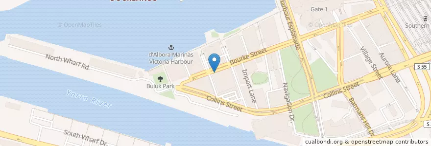Mapa de ubicacion de Express Post en オーストラリア, ビクトリア, City Of Melbourne.