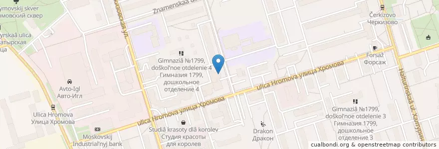Mapa de ubicacion de Семейный центр "Веста" en Russia, Central Federal District, Moscow, Eastern Administrative Okrug, Preobrazhenskoye District.