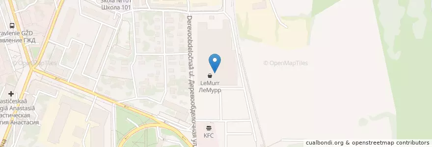 Mapa de ubicacion de Радуга en Russie, District Fédéral De La Volga, Oblast De Nijni Novgorod, Городской Округ Нижний Новгород.