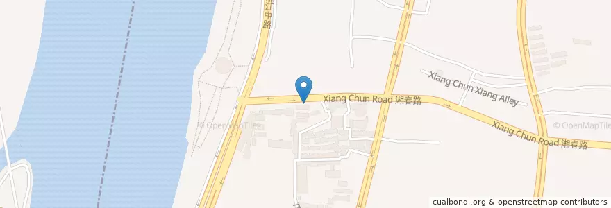 Mapa de ubicacion de 矮子粉店 en 中国, 湖南省, 长沙市 / Changsha, 开福区 (Kaifu).