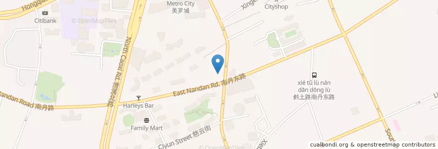 Mapa de ubicacion de 中国建设银行 en Chine, Shanghai, District De Xuhui.