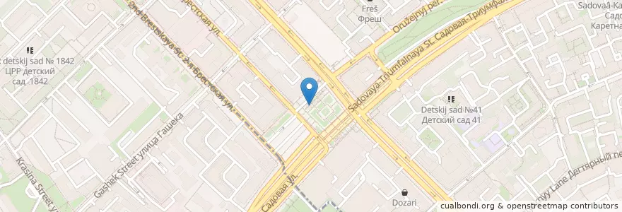 Mapa de ubicacion de Даблби en Russia, Distretto Federale Centrale, Москва, Центральный Административный Округ, Тверской Район.