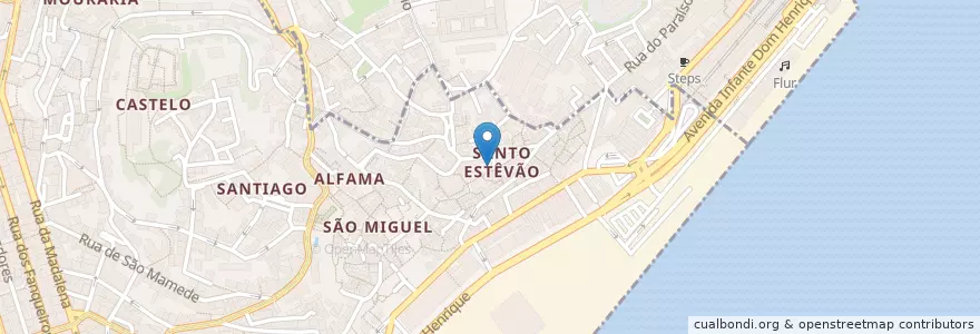 Mapa de ubicacion de Tejo Bar en Portugal, Lissabon, Grande Lisboa, Lissabon, Santa Maria Maior.