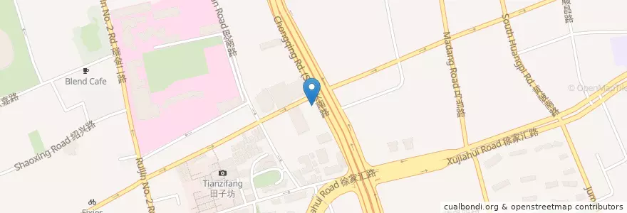 Mapa de ubicacion de MAO Livehouse en China, Shanghái, Huangpu.