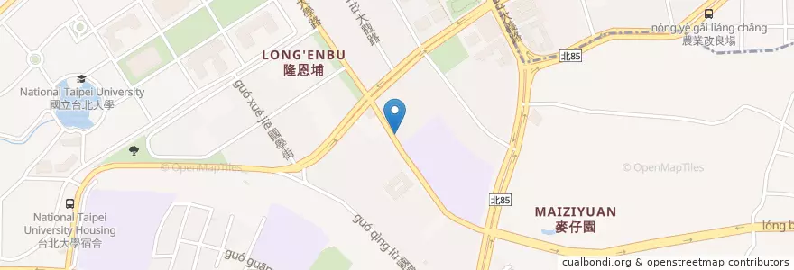 Mapa de ubicacion de 台越小吃店 en Taiwan, Nuova Taipei, Sanxia.