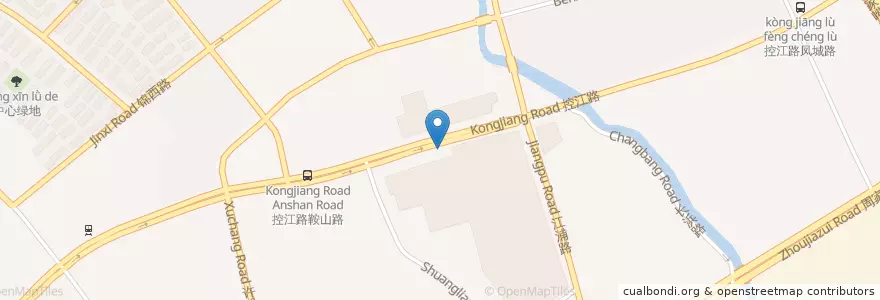 Mapa de ubicacion de 永和大王 en China, Shanghai, Yangpu.