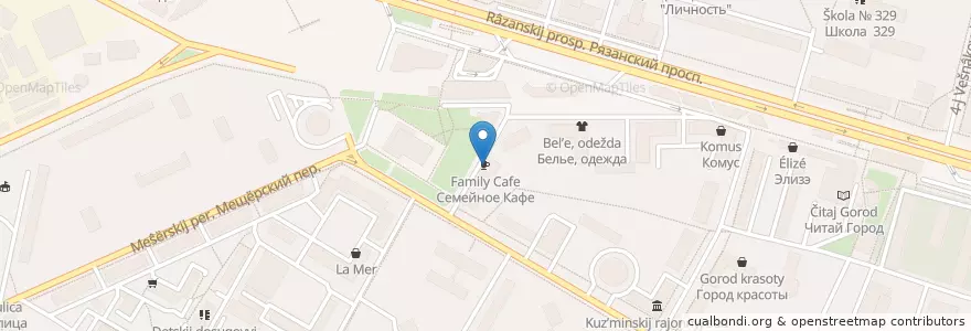 Mapa de ubicacion de Leon en Russia, Distretto Federale Centrale, Москва, Юго-Восточный Административный Округ, Рязанский Район.