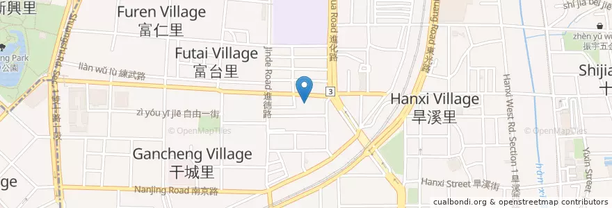 Mapa de ubicacion de 明功堂診所 en Taïwan, Taichung, 東區.