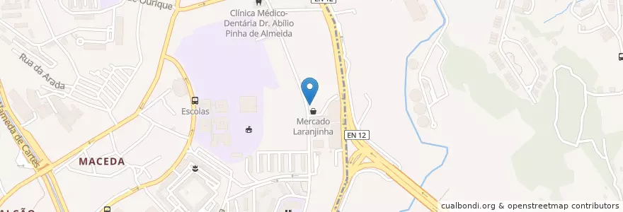 Mapa de ubicacion de Salão do Reino das Testemunhas de Jeová en البرتغال, المنطقة الشمالية (البرتغال), Área Metropolitana Do Porto, بورتو, بورتو, Campanhã.