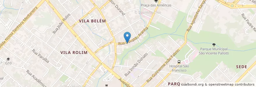 Mapa de ubicacion de Osmar Machado en ブラジル, 南部地域, リオグランデ・ド・スル, Região Geográfica Intermediária De Santa Maria, Região Geográfica Imediata De Santa Maria, Santa Maria.