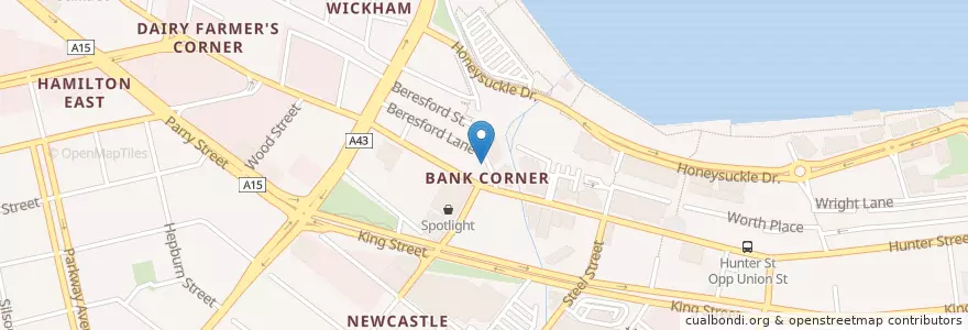 Mapa de ubicacion de Espresso Bar en Australia, Nueva Gales Del Sur, Newcastle City Council, Newcastle-Maitland.