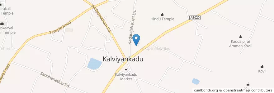 Mapa de ubicacion de J/Kalviyankadu HTMS en Sri Lanka, வட மாகாணம், யாழ்ப்பாணம் மாவட்டம்.