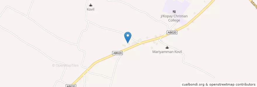 Mapa de ubicacion de J/Kopay Navalar Tamil Vidyalayam en Seri-Lanca, வட மாகாணம், யாழ்ப்பாணம் மாவட்டம்.