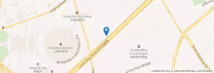 Mapa de ubicacion de 龙山小区 en China, Shanghái, Xuhui.