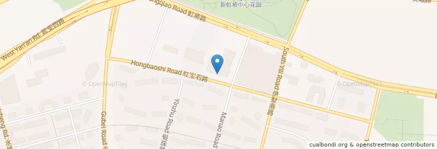 Mapa de ubicacion de 半山小館 en China, Shanghai, 长宁区.