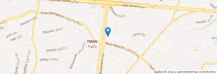 Mapa de ubicacion de ترمینال بابلدشت en İran, İsfahan Eyaleti, شهرستان اصفهان, بخش مرکزی شهرستان اصفهان, اصفهان.