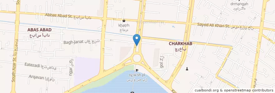 Mapa de ubicacion de ایستگاه اجاره دوچرخه en イラン, エスファハーン, شهرستان اصفهان, بخش مرکزی شهرستان اصفهان, اصفهان.