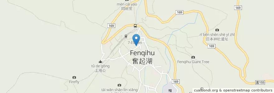 Mapa de ubicacion de 愛玉伯 en 臺灣, 臺灣省, 嘉義縣, 竹崎鄉.