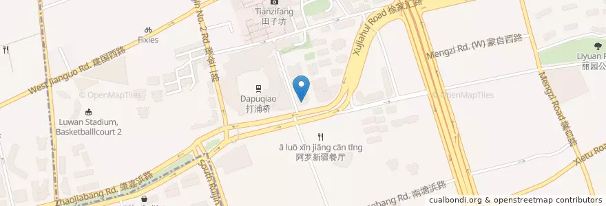 Mapa de ubicacion de 新开元大酒店 en Китай, Шанхай, Хуанпу.
