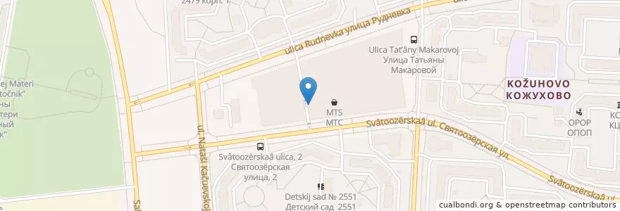Mapa de ubicacion de Радуга en Russia, Distretto Federale Centrale, Москва, Восточный Административный Округ, Район Косино-Ухтомский.